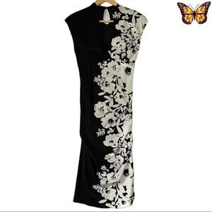 Le Chateau Placement Floral Fitted Dress Size XXS